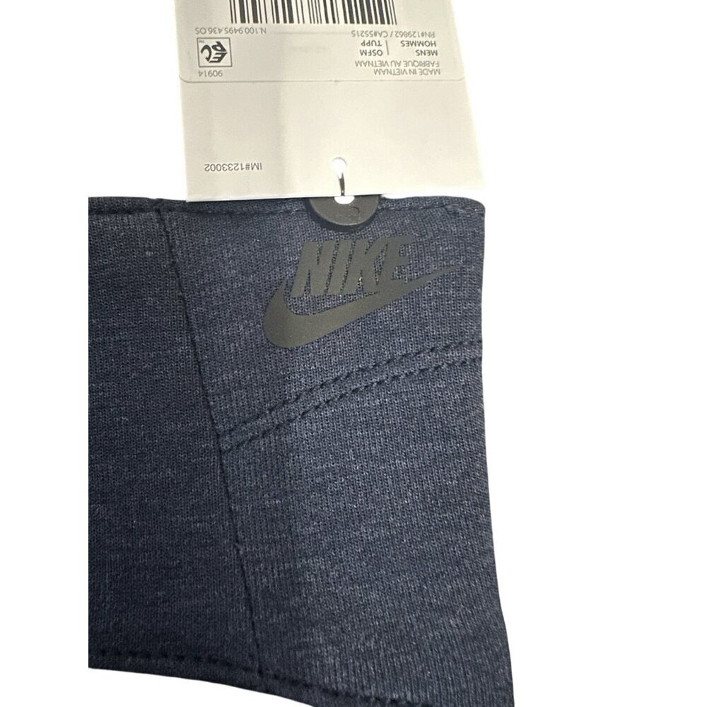 NIKE MEN'S THERMA-FIT TECH FLEECE COLD/ALL WEATHER HEADBAND * DENIM BLUE * NEW! - Picture 3 of 8